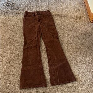 American Eagle  Brown Corduroy flare pants